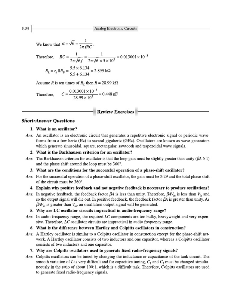 Oscillator | PDF