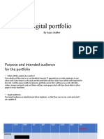 Digital Portfolio The Powerpoint Plan