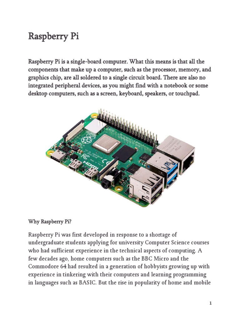 Raspberry Pi | PDF | Raspberry Pi | Operating System