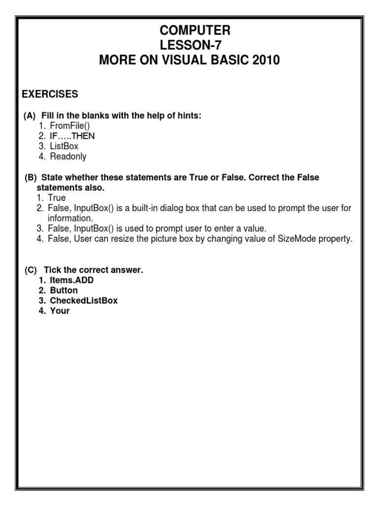 Computer Class 8 Ch-7 New | PDF