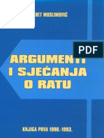 Fikret Muslimović - Argument I Sjećanja o Ratu (Knjiga Prva 1990 - 1993)