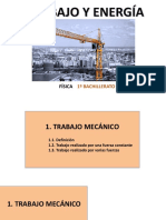 Trabajo y Energía 1º Bachillerato