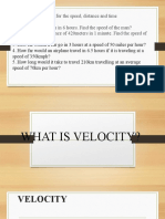 Velocity