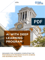 AI With Deep Learning Program Brochure