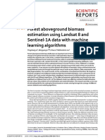 Forest Aboveground Biomass Estimation Using Landsat 8