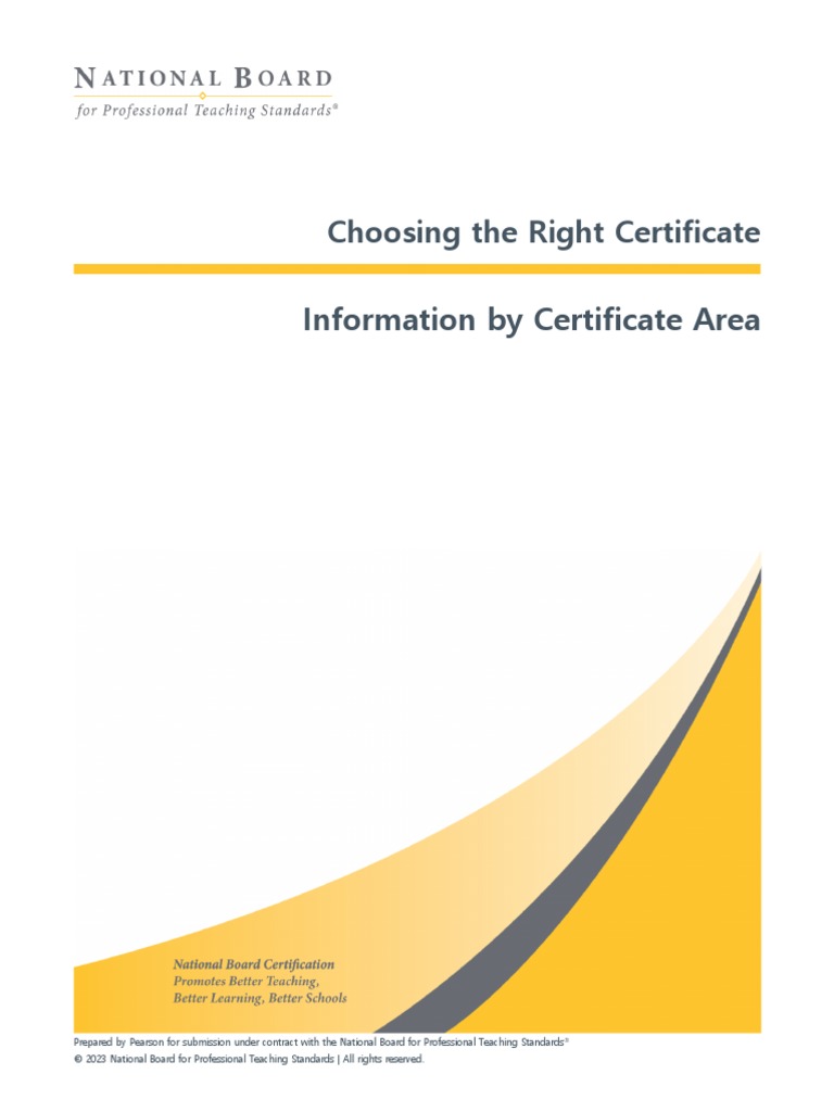 Choosing The Right Certificate PDF