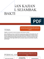 Kupasan Kajian Novel Sejambak Bakti