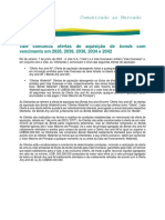 Comunicado Ao Mercado: Vale Comunica Ofertas de Aquisição de Com Vencimento em 2026, 2039, 2036, 2034 e 2042