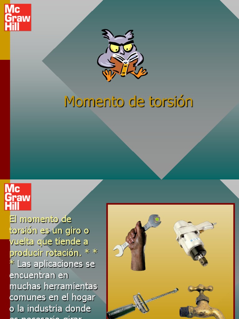 Clase. Momento de Torsión | PDF | Vector Euclidiano | Esfuerzo de torsión