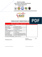 FORMULIR BUKTI PENDAFTARAN LOMBA FLS2N - Rabiatul Adawiyah - SDN CARANG PULANG 01