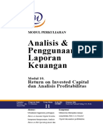 Modul 10. Return on Invested Capital Dan Analisis Profitabilitas
