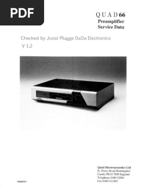 Quad 66 Preamp Service Manual V1.2 | PDF