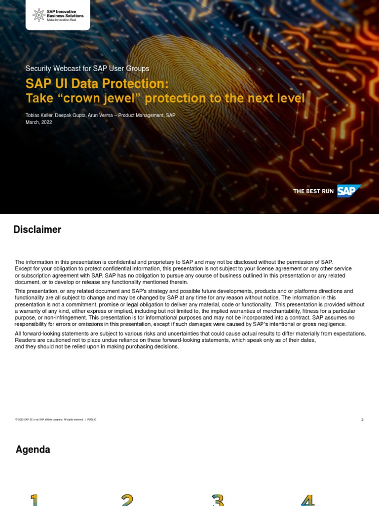 SAP UI Data Protection Overview | PDF | User Interface | Information ...