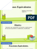 5° 6 MATEMTICA PPT Fracciones Equivalentes 5to