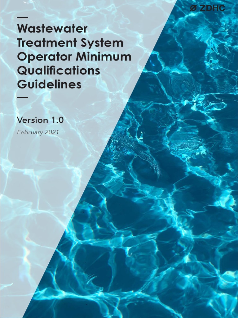 Wastewater Operator Qualification Guidelines | PDF | Technology ...