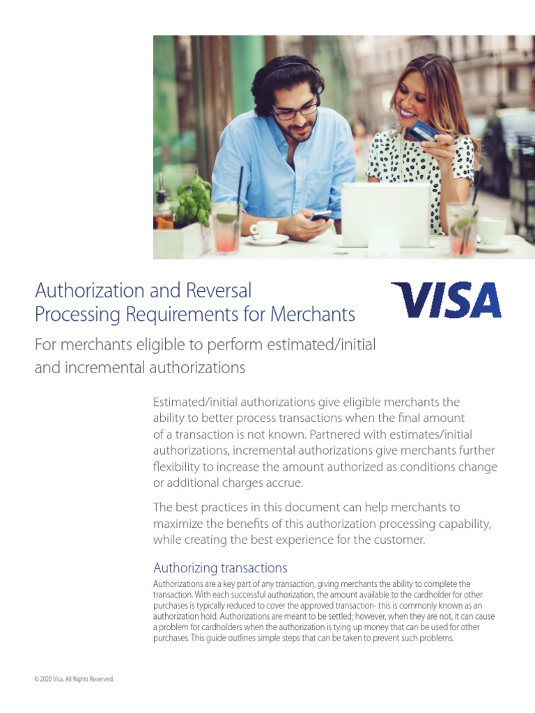 Merchant Authorization Processing Guide | PDF | Visa Inc. | Financial ...