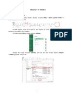 Elemente de Statistica in Excel