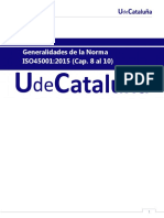 Generalidades de La Normas ISO 45001 Cap 8 Al 10