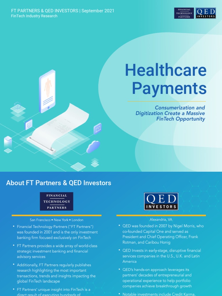 FT Partners & QED - Healthcare Payments | PDF | Health Maintenance  Organization | Hospital