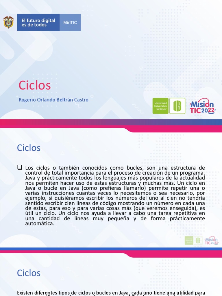 Ciclo For en Java: Sintaxis y Ejemplos | PDF | Java (lenguaje de ...