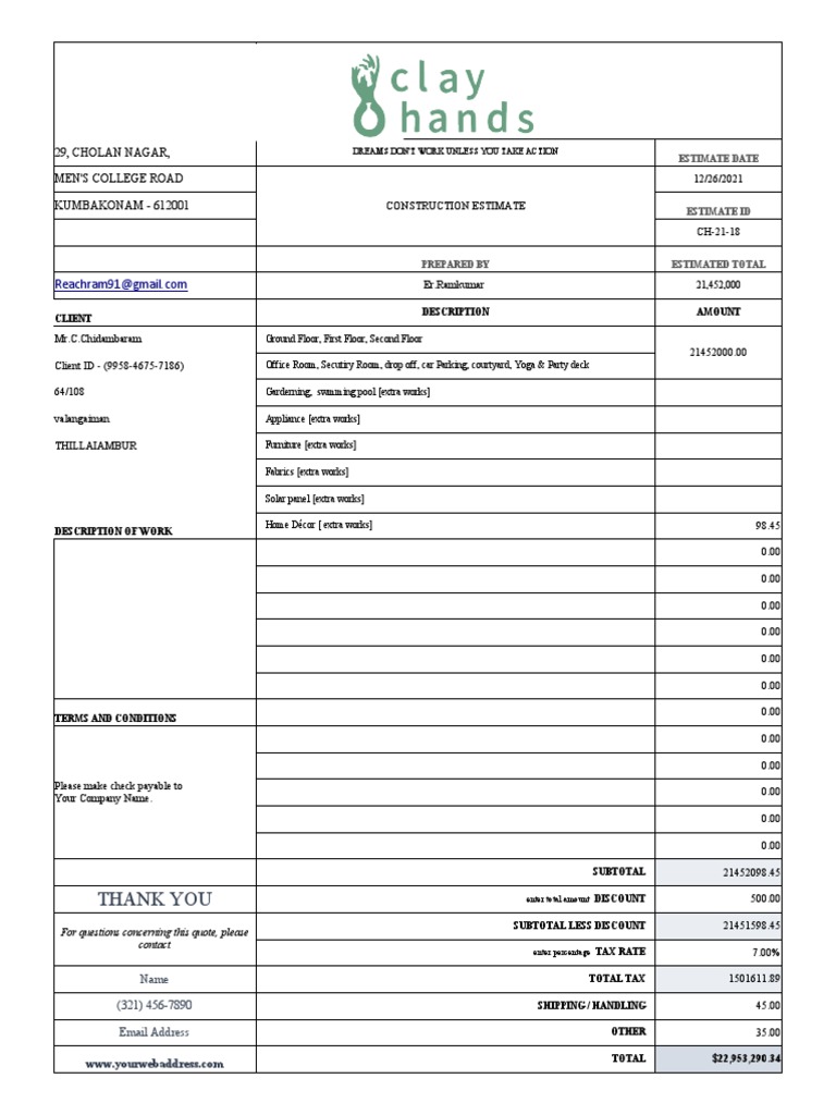 Estimation Pdf Architectural Design Architecture