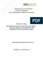 Proyecto Final Quality Management & Operation Excellence Caru