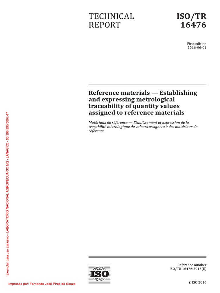 ISO 7280 Compliance Overview | PDF