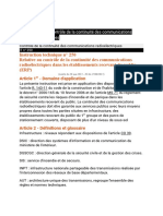 Instructions Techniques 250 Controle Continuité Communication ERP