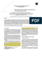 The Effect of Runner Blade Loading On The Performance and Internal Flow of A Francis Hydro Turbine Model