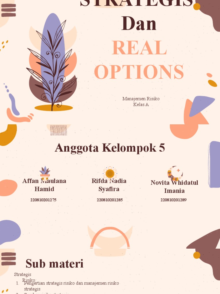 Manajemen Risiko Strategis dan Real Options | PDF | Bisnis ...