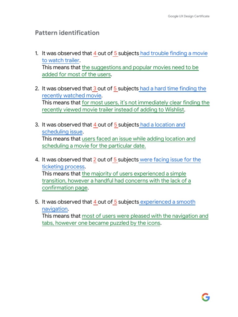 Pattern Identification and Insight Identification PDF