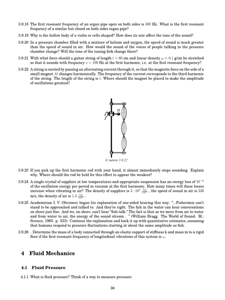 Resonant Frequencies and Fluid Mechanics | PDF | Surface Tension | Buoyancy