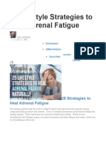 SALUD 25 Lifestyle Strategies To Heal Adrenal Fatigue