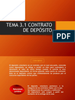 TEMA 3.1 Contrato de Depósito