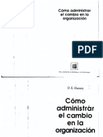 Como administrar el cambio en la organizacion