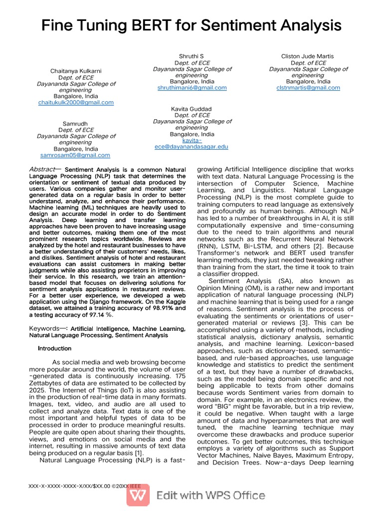 Conference Template A4 1 | PDF | Machine Learning | Cognitive Science