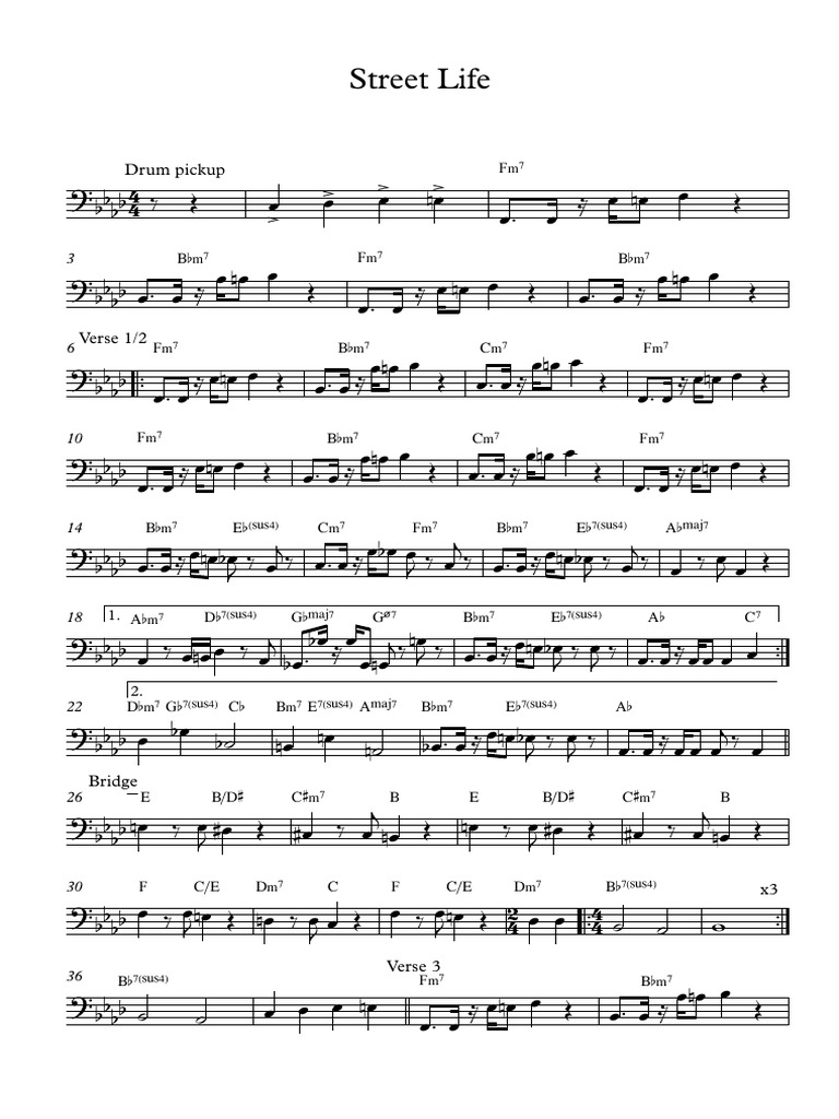 Street Life Bass Guitar | PDF | Théorie (échecs) | Échecs