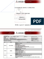 Plan 1 Lengua y Literatura