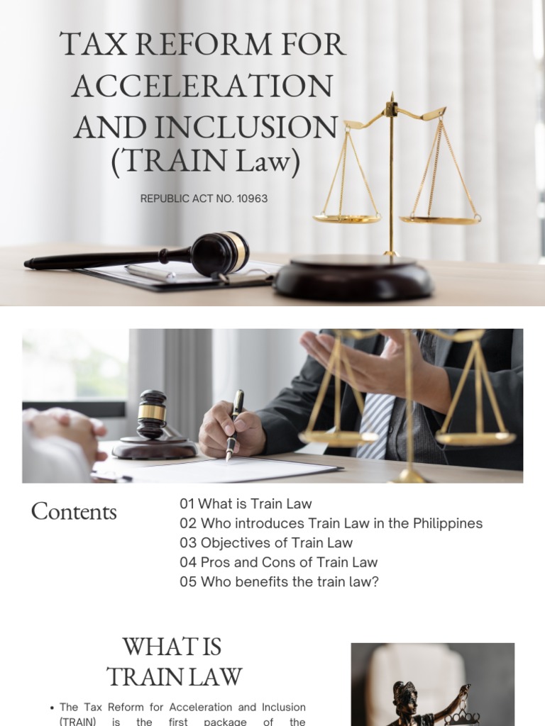 Overview of the TRAIN Law in the Philippines | PDF