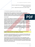 ARQUITETURA DE COMPUTADORES Unidade01