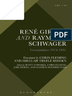 2016 Rene Girard Etal - Rene Girard and Raymund Schwager - Correspondence 1974-1991 - Reol