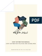 Neom Nce MNL 001 - 01.00 Cost Estimation Manual