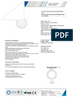 Downlight Led W Acabado Blanco Luz Fria Secom 10685010 Techsheetsup