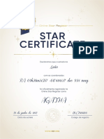 Star Certificate