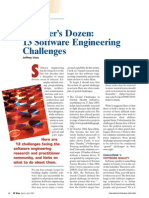 A Baker's Dozen: 13 Software Engineering Challenges: Erspectives