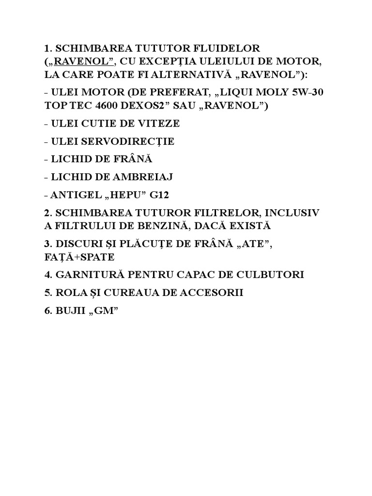 Revizie Opel Astra j 1.4 Turbo PDF