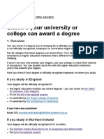 Print Check If Your University or College Can Award A Degree - Overview - GOV - UK