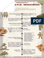 Infografía Cronología Línea de Tiempo Arqueología Vintage Beige Gris y Marrón