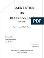 Issue of Right Shares