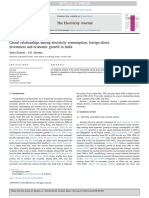 Causal Relationships Among Electricity Consumption, Foreign Direct Investment and Economic Growth in India-Kumari-2018